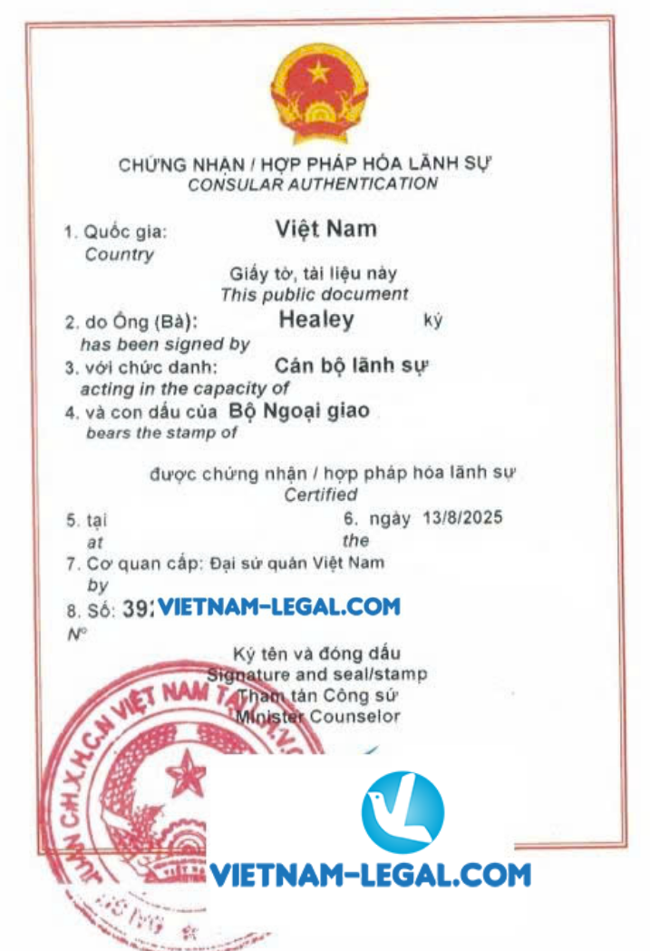 Bộ giấy tờ công ty cấp tại BVI dùng tại VN