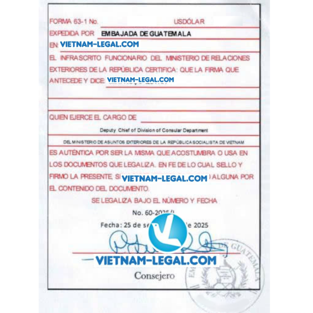 GMP Việt Nam dùng tại Guatemala