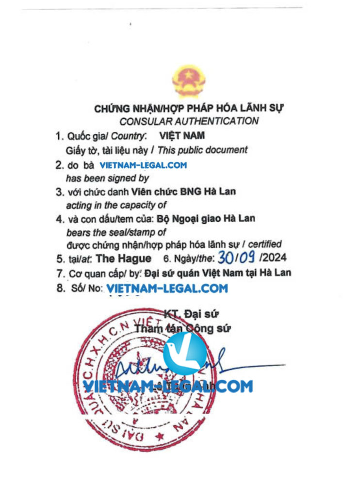 Hộ chiếu hà lan dùng ở VN