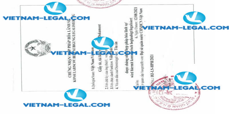 Kết quả Xác nhận Kinh nghiệm cấp tại Đức sử dụng tại Việt Nam ngày 12 08 2021