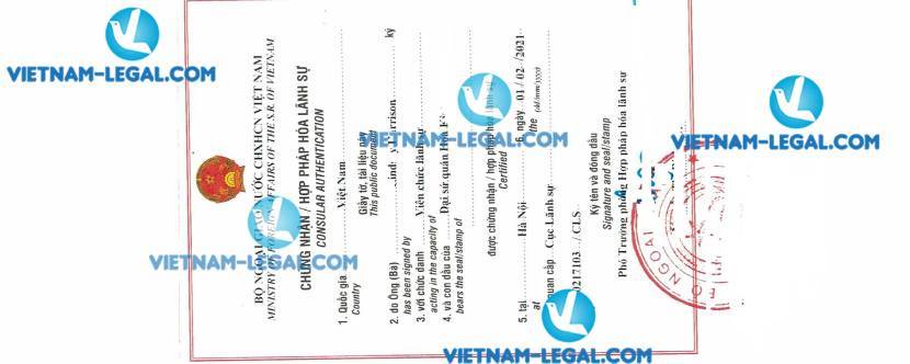 Kết Quả Chứng Chỉ Kinh Nghiệm Làm Việc Mỹ Sử Dụng Tại Việt Nam ngày 02 01 2021