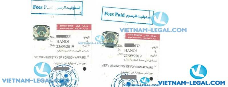 Kết Quả Chứng Nhận Lãnh Sự Giấy Khai Sinh Việt Nam Sử Dụng Tại Qatar Tháng 9 2019