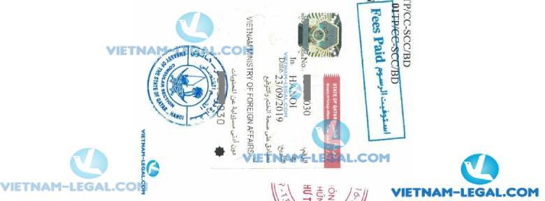 Kết Quả Chứng Nhận Lãnh Sự Giấy Kết Hôn Việt Nam Sử Dụng Tại Qatar Ca ta Tháng 9 2019