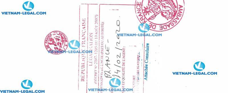 Kết Quả Chứng Nhận Lãnh Sự Lý Lịch Tư Pháp Số 1 Việt Nam Sử Dụng Tại Pháp Ngày 24 02 2020