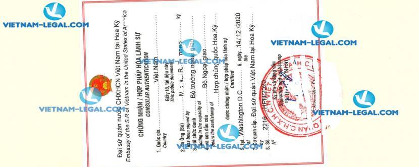 Kết Quả Giấy Đăng Ký Kinh Doanh Công Ty Mỹ Sử Dụng Tại Việt Nam ngày 14 12 2020