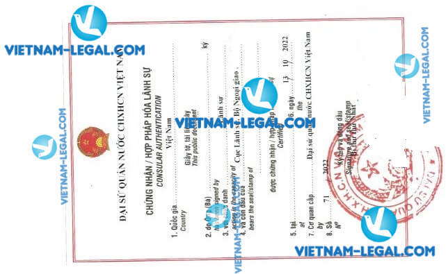 Kết quả Hợp pháp hóa Bằng cấp từ Malaysia sử dụng tại Việt Nam ngày 13 10 2022