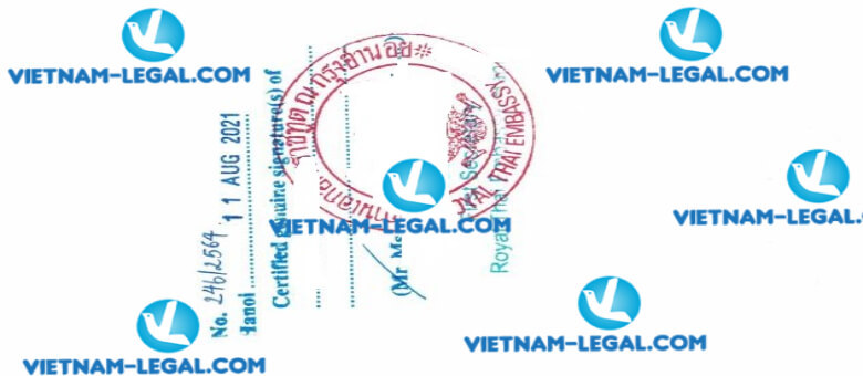 Kết quả Tờ khai thuế dành cho nhà thầu nước ngoài cấp tại Việt Nam sử dụng tại Thái Lan ngày 11 08 2021