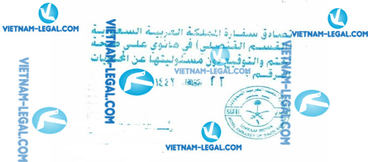 Kết quả chứng nhận lãnh sự Bằng đại học cấp tại Việt Nam sử dụng tại Ả rập Xê út ngày 27 10 2021