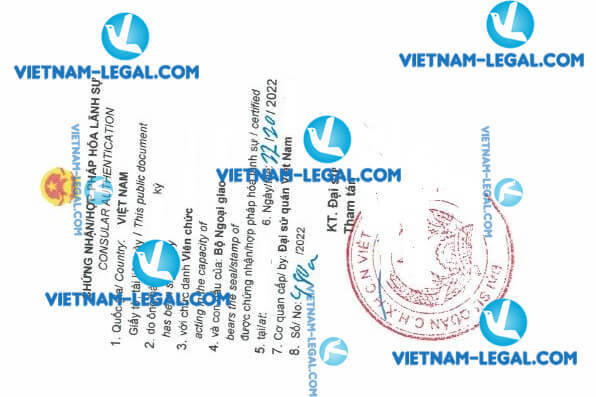 Kết quả hợp pháp hóa chứng chỉ cấp từ Hà Lan sử dụng tại Việt Nam ngày 22 10 2022