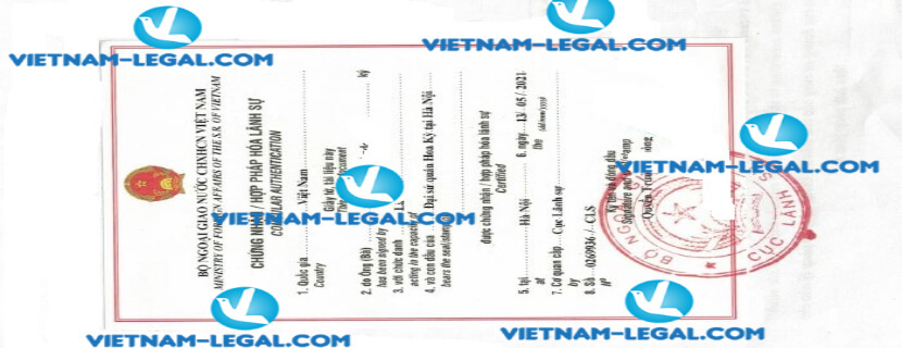 Tuyên thệ độc thân cấp tại Mỹ sử dụng tại Việt Nam ngày 13 05 2021