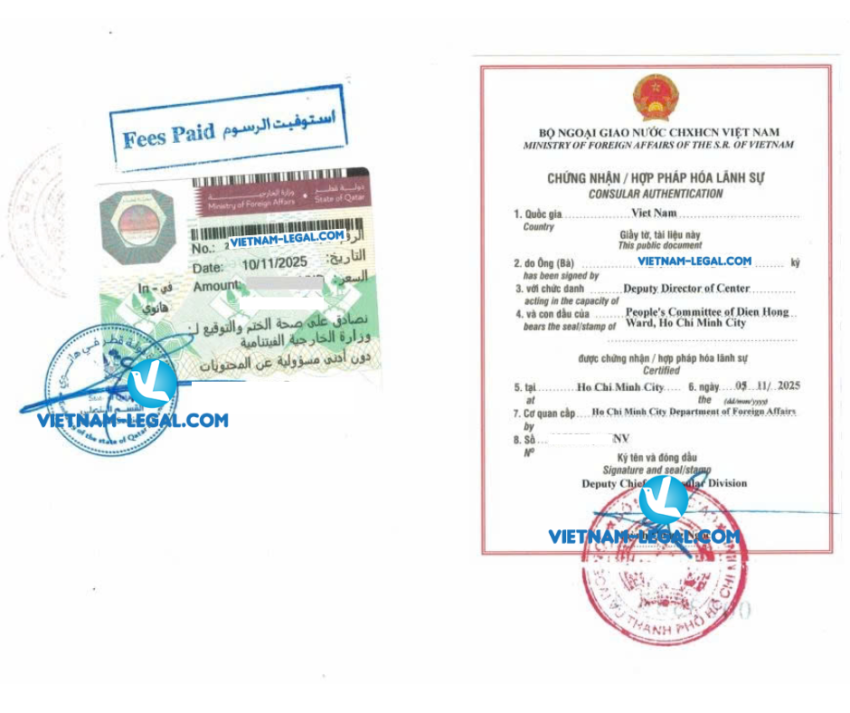 Bằng và bảng điểm VN Qatar1