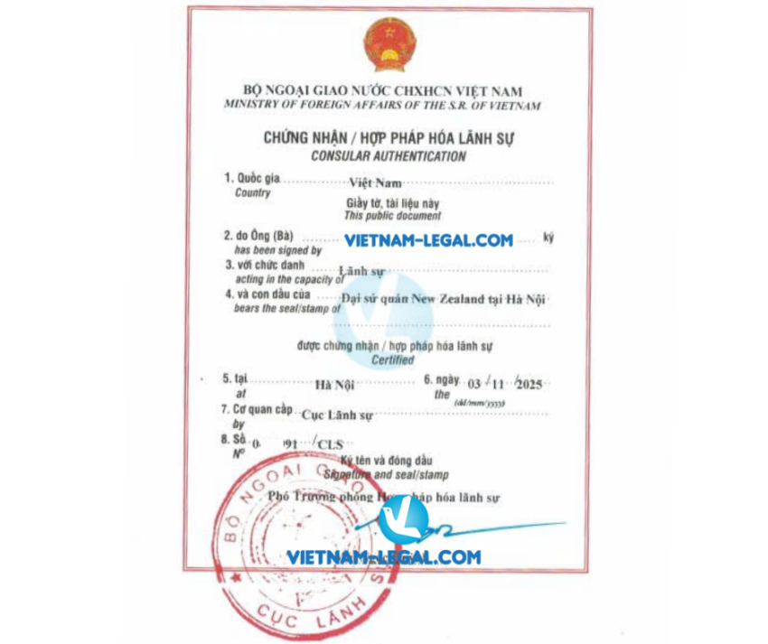 GKS của new zealand dùng tại VN