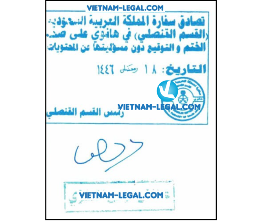 Giấy tờ VN đi Saudi 1