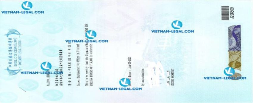 Kết Quả Bằng Thạc Sĩ Từ Phần Lan Sử Dụng Tại Đài Loan Ngày 26 01 2021