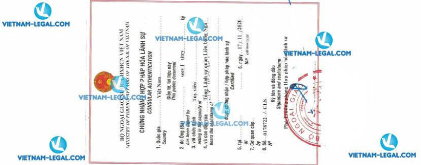 Kết Quả Hợp Pháp Hóa Lãnh Sự Bằng Đại Học Cấp Tại Nga Sử Dụng Tại Việt Nam Ngày 17 11 2020
