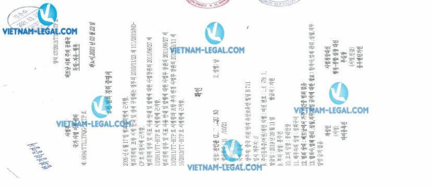Kết Quả Lý Lịch Tư Pháp Cấp Tại Việt Nam Sử Dụng Tại Hàn Quốc Ngày 30 03 2021