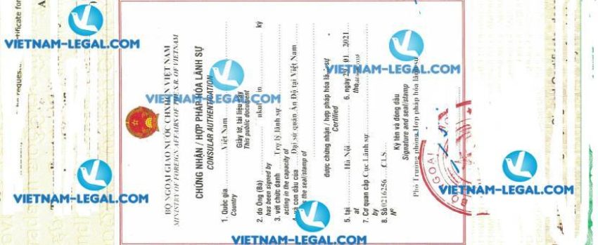 Kết Quả Lý lịch Tủ Pháp Từ Ấn Độ Sử Dụng Tại Việt Nam Ngày 29 01 2021