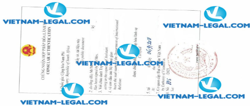 Kết quả Bằng cử nhân cấp tại Nam Phi sử dụng tại Việt Nam ngày 6 9 2021