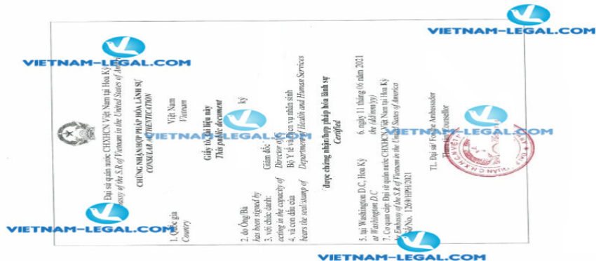 Kết quả Chứng nhận sản phẩm với chính phủ nước ngoài cấp tại Mỹ sử dụng tại Việt Nam ngày 11 06 2021