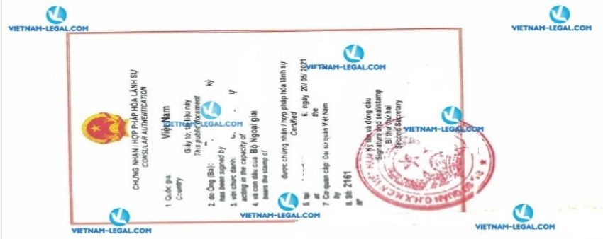 Kết quả Chứng nhận thành lập doanh nghiệp cấp tại BVI sử dụng tại Việt Nam ngày 20 05 2021