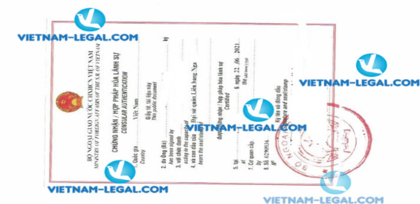 Kết quả Giấy khai sinh cấp tại Nga sử dụng tại Việt Nam ngày 22 6 2021