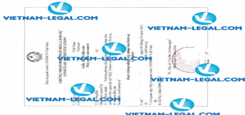 Kết quả Hợp pháp hóa Bằng Đại học cấp tại Mỹ sử dụng tại Việt Nam ngày 1 11 2021