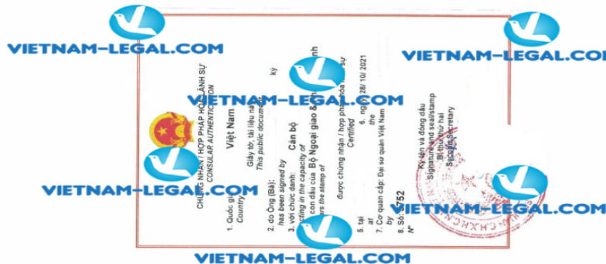 Kết quả Hợp pháp hóa Bằng Đại học cấp tại Vương Quốc Anh sử dụng tại Việt Nam ngày 28 10 2021