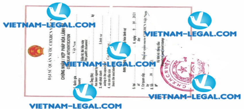 Kết quả Hợp pháp hóa Giấy chứng nhận thành lập doanh nghiệp cấp tại Malaysia sử dụng tại Việt Nam ngày 06 10 2021