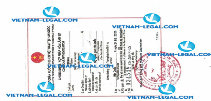 Kết quả QĐ bổ nhiệm tại Hàn Quốc sử dụng tại Việt Nam ngày 24 05 2021