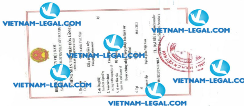 Kết quả hợp pháp hóa Sao kê Tài khoản cấp tại Jordan sử dụng tại Việt Nam ngày 28 11 2021