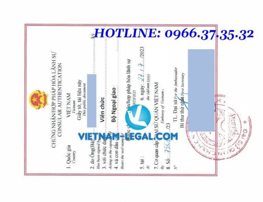 Kết quả hợp pháp hóa Tuyên thệ cấp tại Síp sử dụng tại Việt Nam ngày 27 7 2023 1