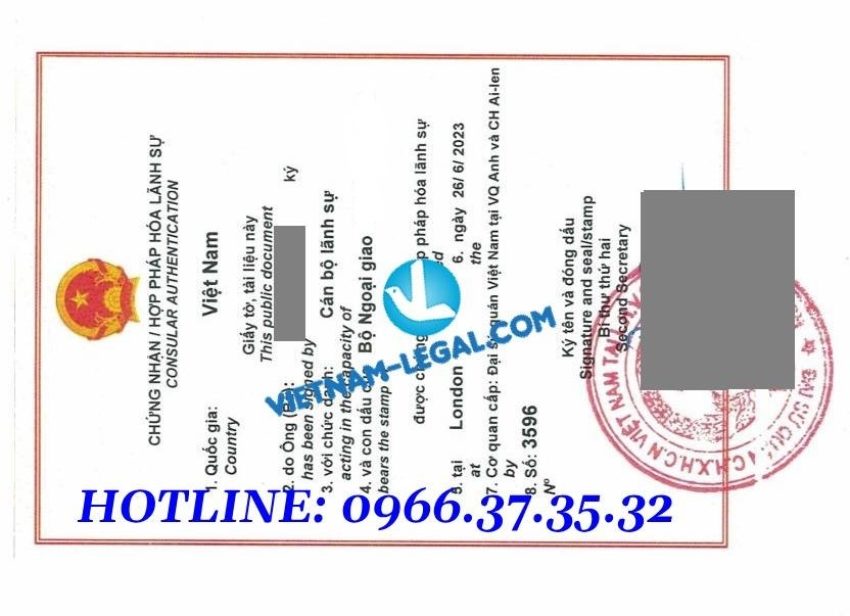 Kết quả hợp pháp hóa lãnh sự CFS cấp tại UK sử dụng tại Việt Nam ngày 26 6 2023 1