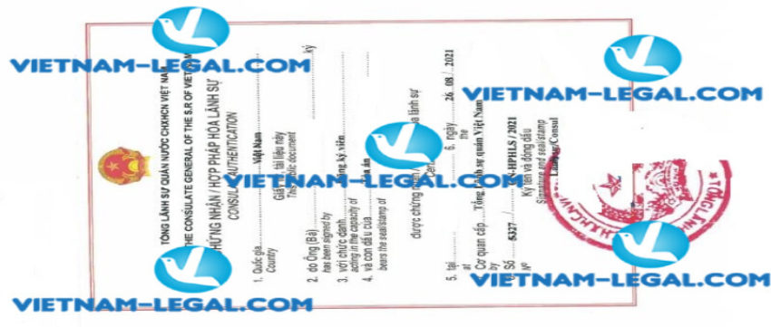 Result of Certificate of Business Registration issued in Hong Kong for use in Vietnam on 26 08 2021