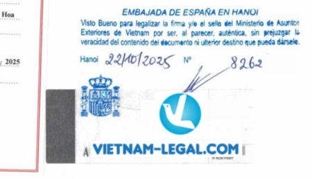 Giấy tờ VN dùng tại Tây Ban Nha Giấy kết hôn