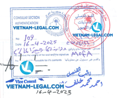 HPH ĐKKD Vn đi Iraq