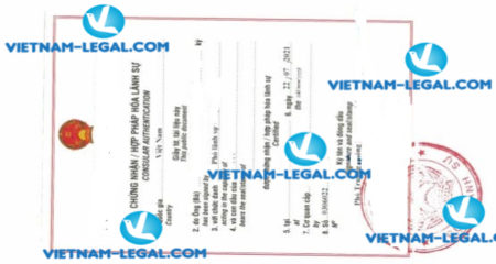 Kết quả hợp pháp hóa Giấy xác nhận độc thân cấp từ Brazil sử dụng tại Việt Nam ngày 22 07 2021