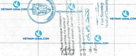 Kết Quả Chứng Nhận Lãnh Sự Giấy kết hôn Việt Nam Sử Dụng Tại Na uy Ngày 04 05 2020