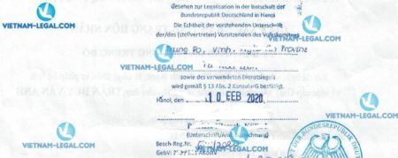 Kết Quả Chứng Nhận Lãnh Sự Trích Lục Khai Sinh Việt Nam Sử Dụng Tại Đức Ngày 10 02 2020