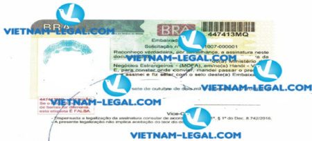 Kết quả Hợp pháp hóa lãnh sự Giấy chứng nhận kiểm dịch sản phẩm cấp tại Việt Nam Bra xin ngày 07 10 20221