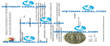 Kết quả hợp pháp hóa Học bạ cấp tại Việt Nam sử dụng tại Philippines ngày 23 09 2021