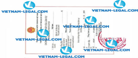 Kết quả hợp pháp hóa Xác nhận kinh nghiệm Trung Quốc sử dụng tại Việt Nam ngày 21 12 2021