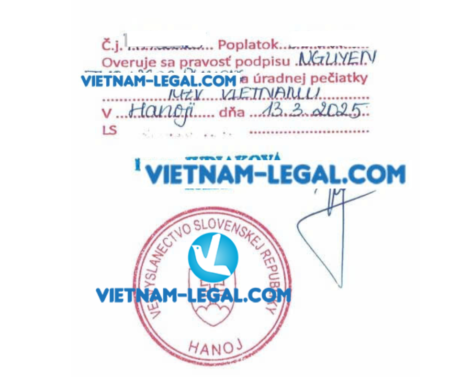 Giấy xác nhận tình trạng hôn nhân VN slovakia