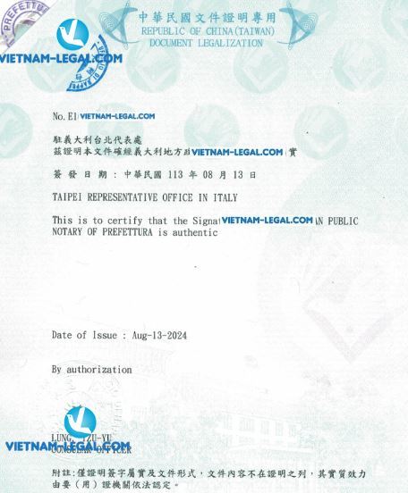 Ý dùng tại Đài loan