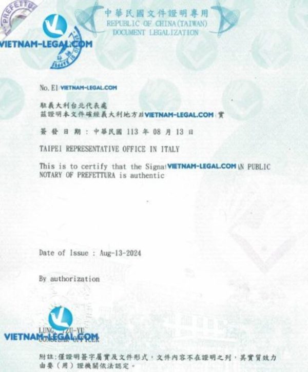 Ý dùng tại Đài loan