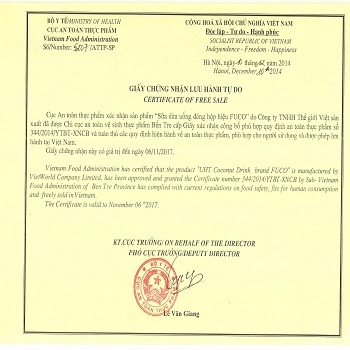 Giay chung nhan luu hanh tu do